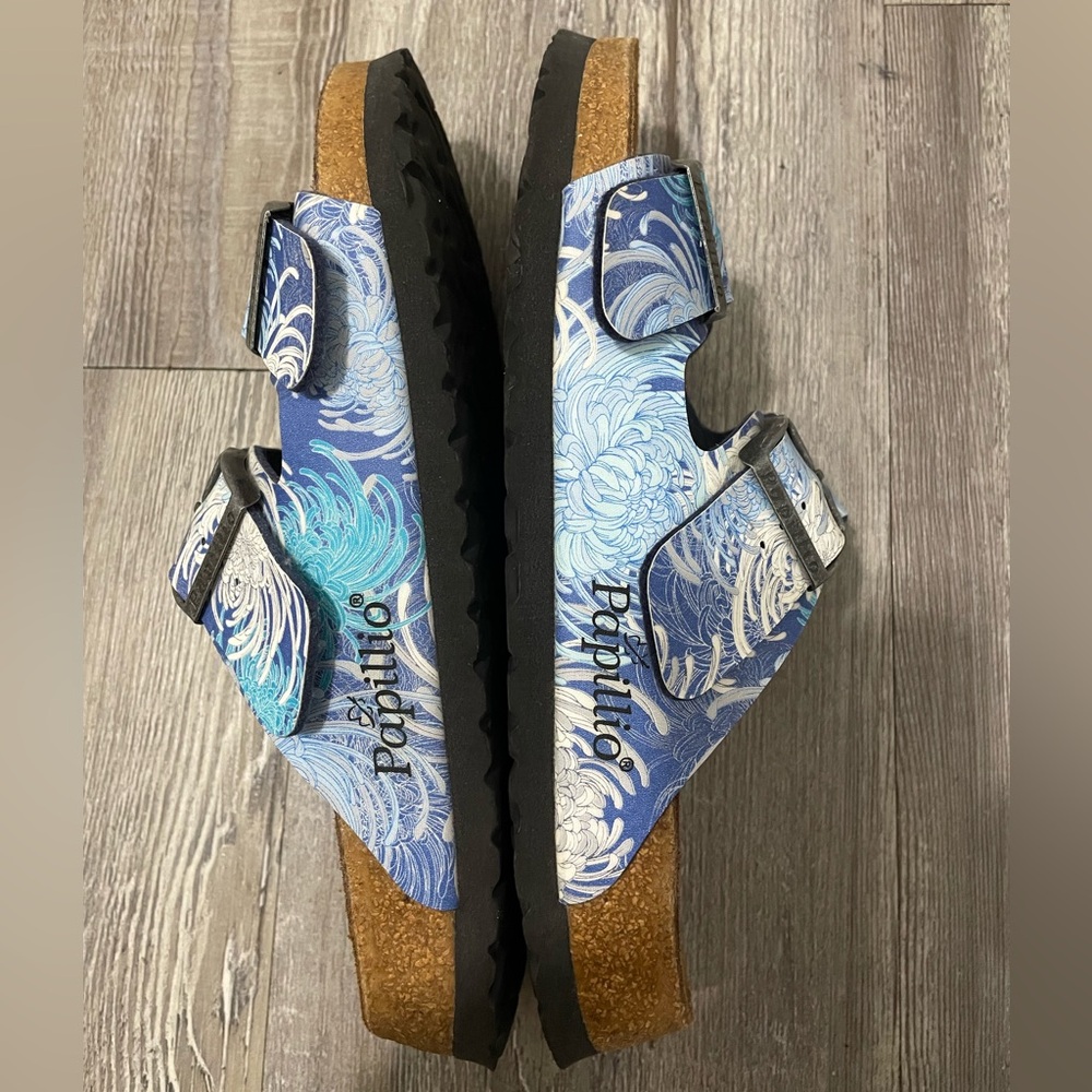 Papillio Birkenstock Stylish Blue Patterned Sandals - Picture 6 of 10